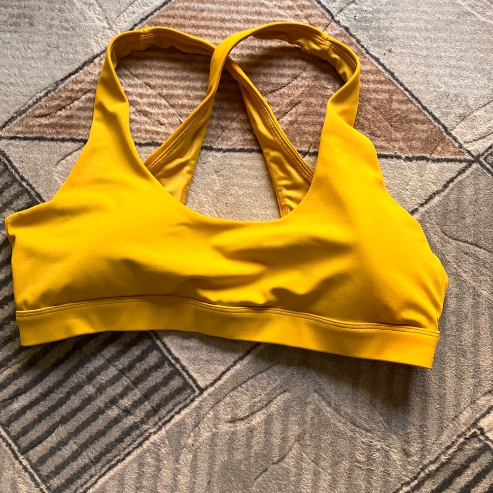 Yellow Sports Bra